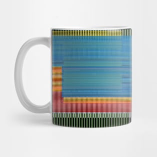 Illusion Abstract Geometric Quilt Texture Mug